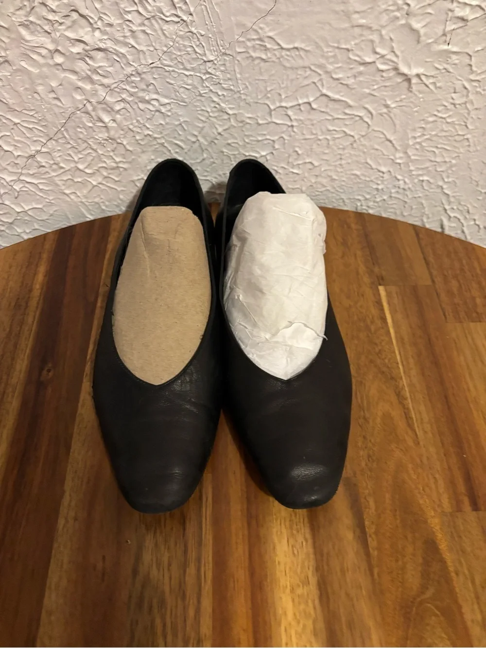 COS Black Leather Pointed Ballet Flats - Picture 5 of 15